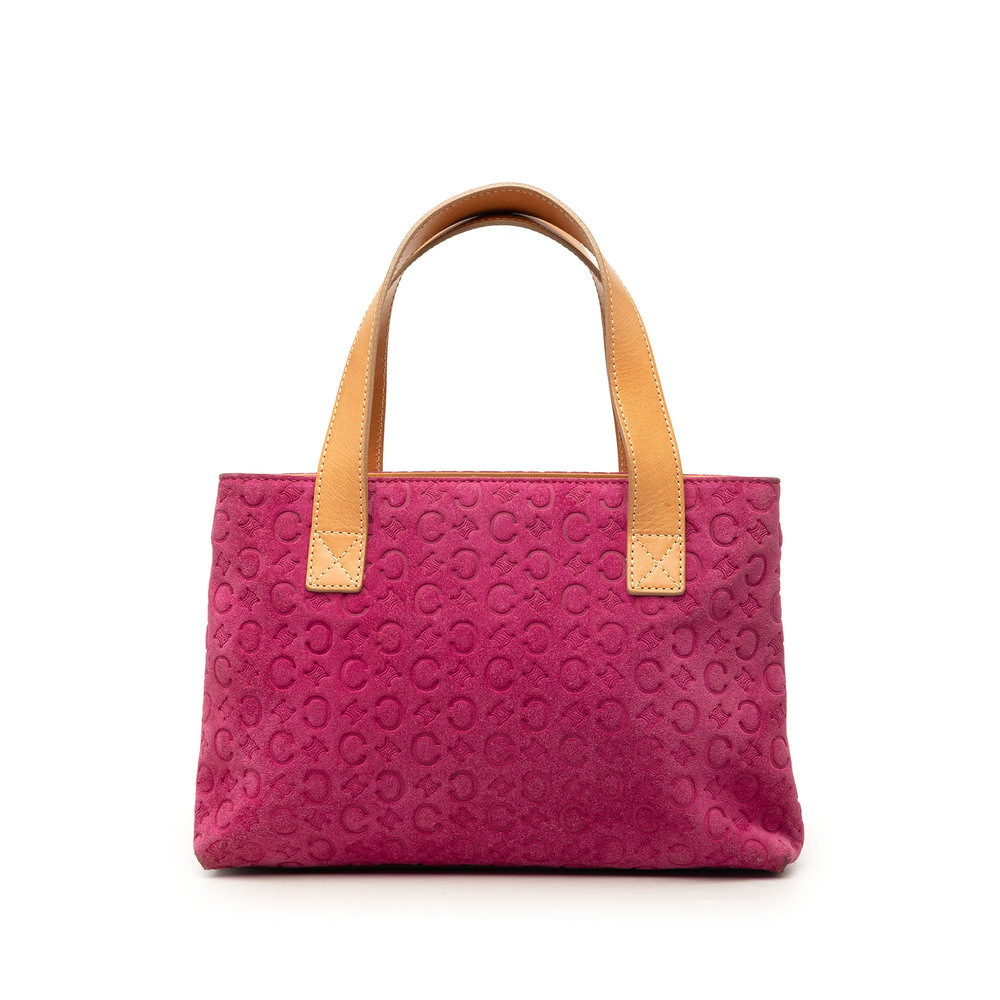 Pre-Loved Celine C Macadam Suede Handbag